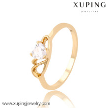 13486 Xuping joyería de moda al por mayor de China 18k anillo de oro diseños de lujo anillos de cristal encanto de la joyería para las mujeres